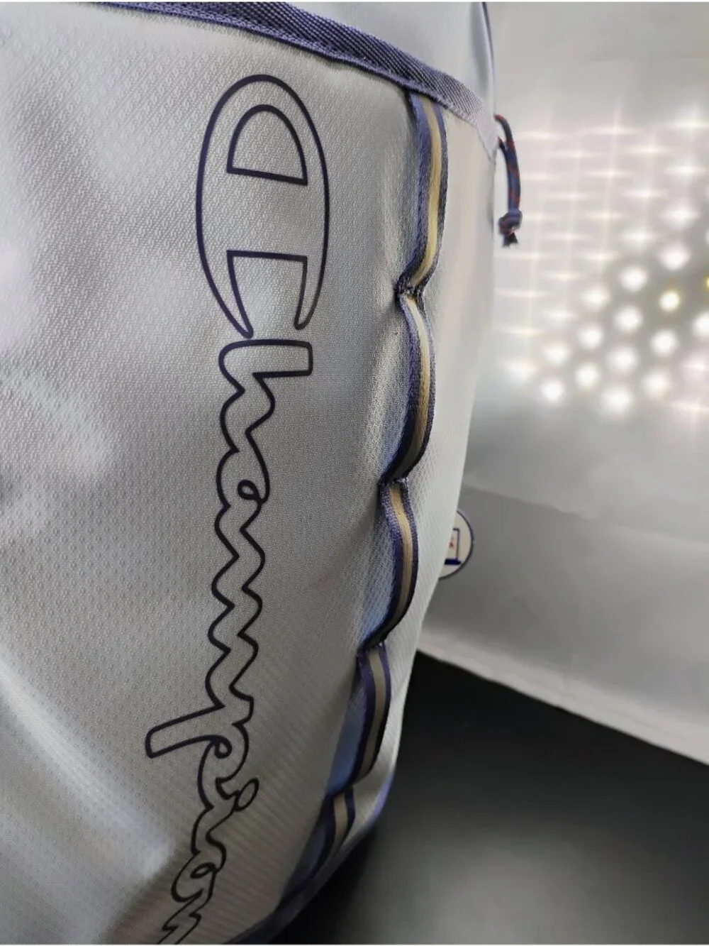 Champion Logo Backpack Purple Gradient With Laptop Compartment